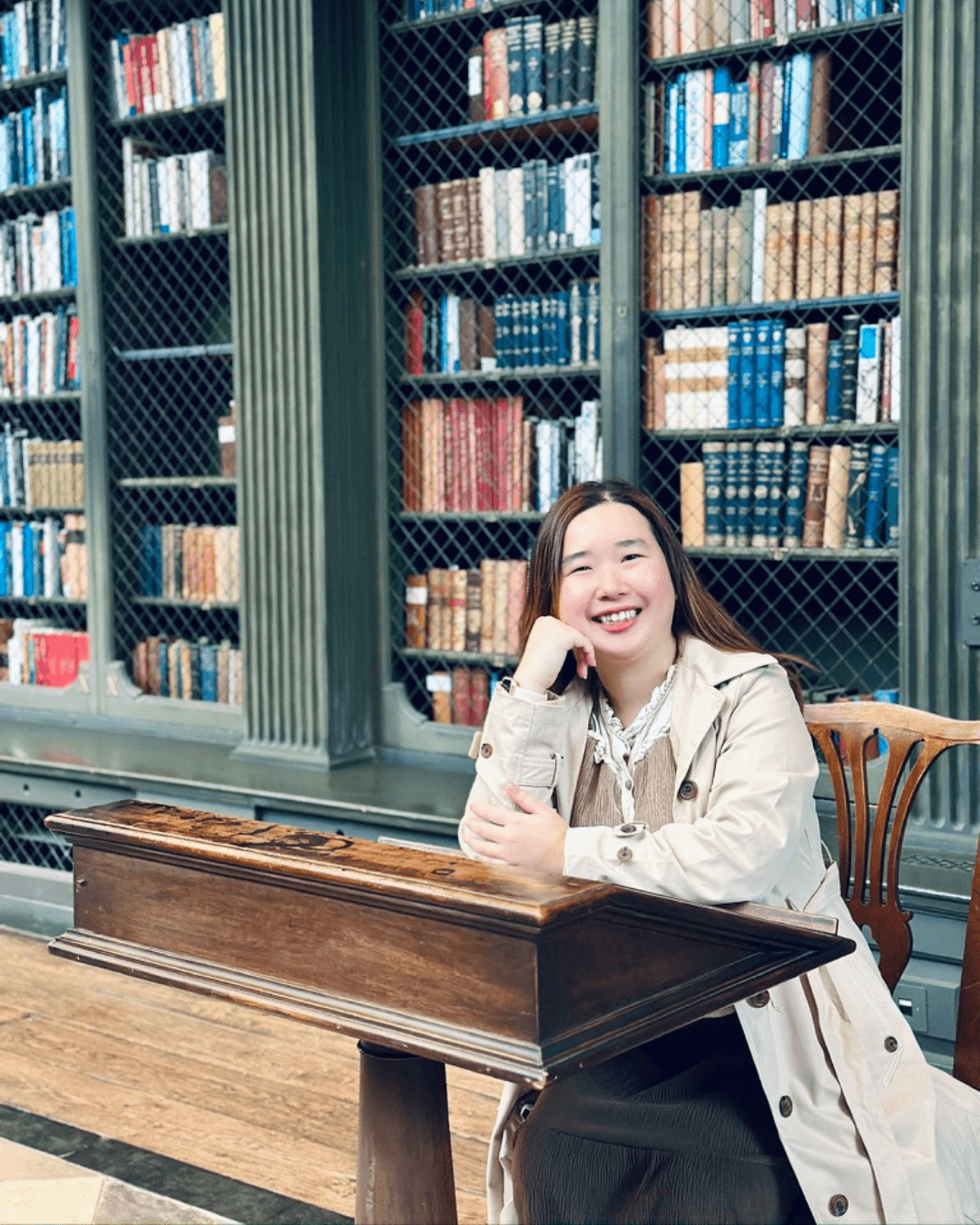 Diana Lee at All Souls Library, Oxford